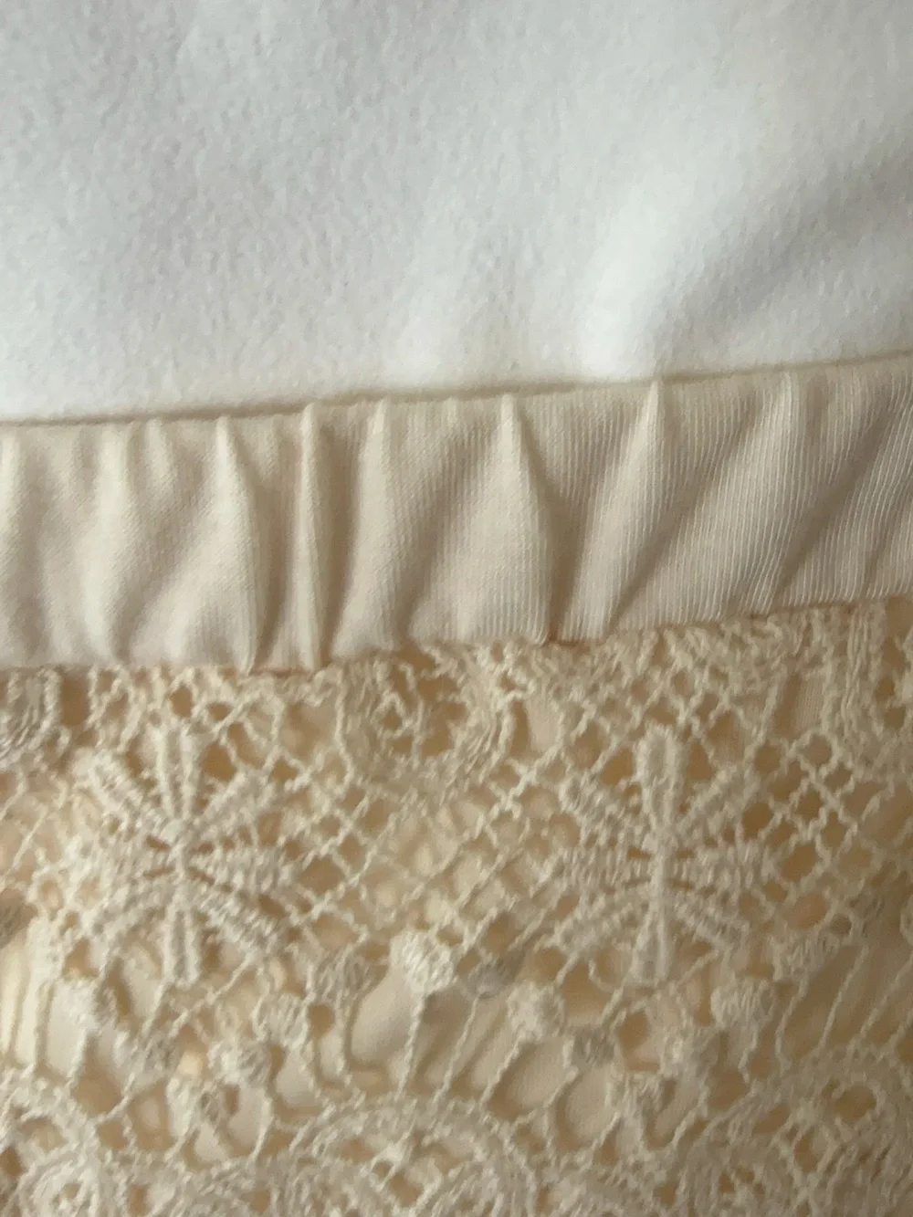Adiva cream cotton lace scalloped hem skirt coquette elegant feminine womens